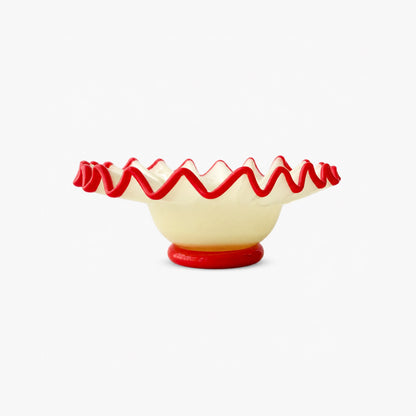 coupe collerette jaune rouge bazar de luxe