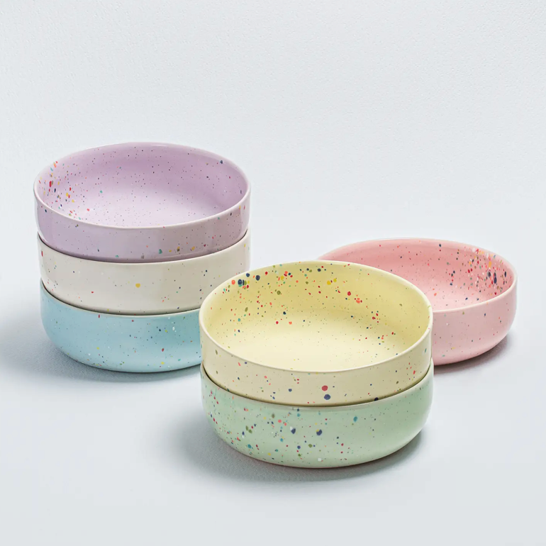 Coupelle tachetée en céramique - Lilas