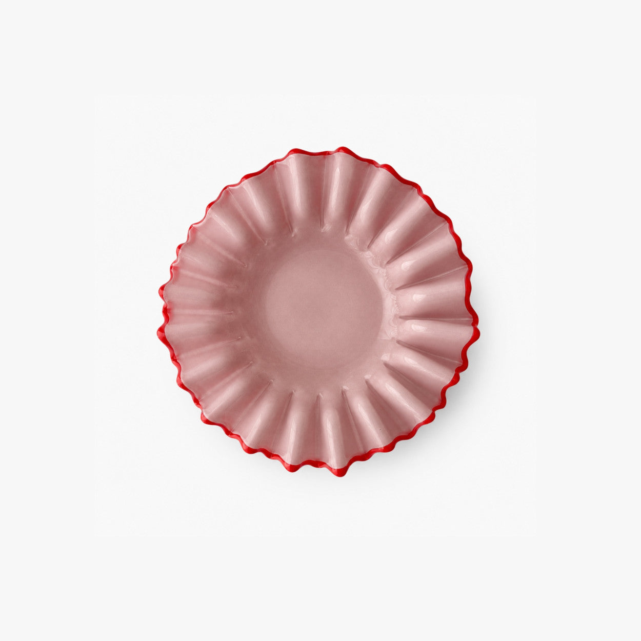 coupelle collerette rose rouge bazar de luxe