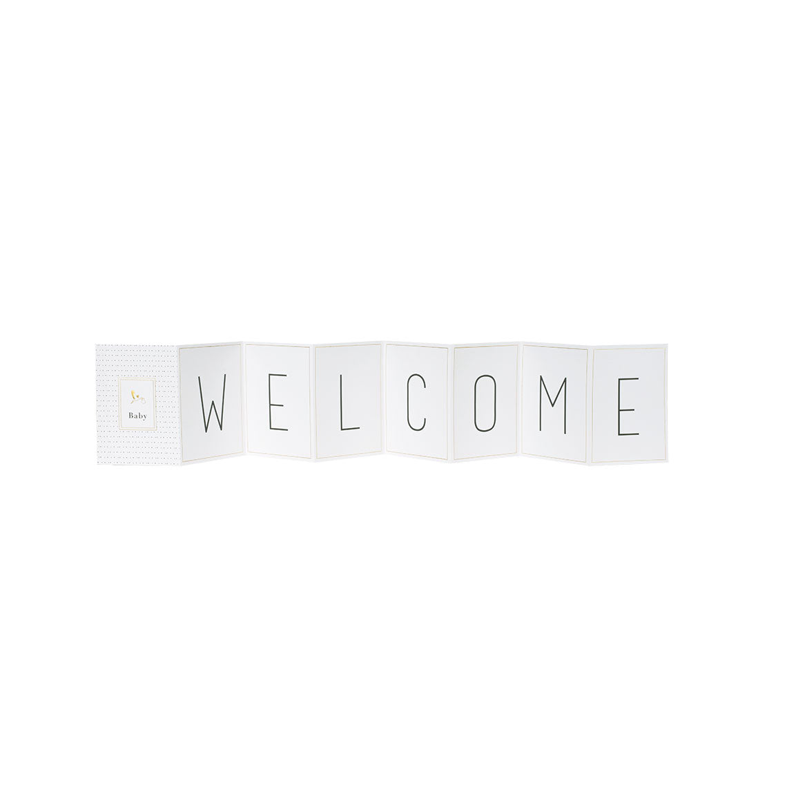 Carte accordéon - Welcome baby