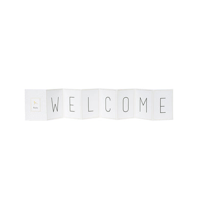 Carte accordéon - Welcome baby