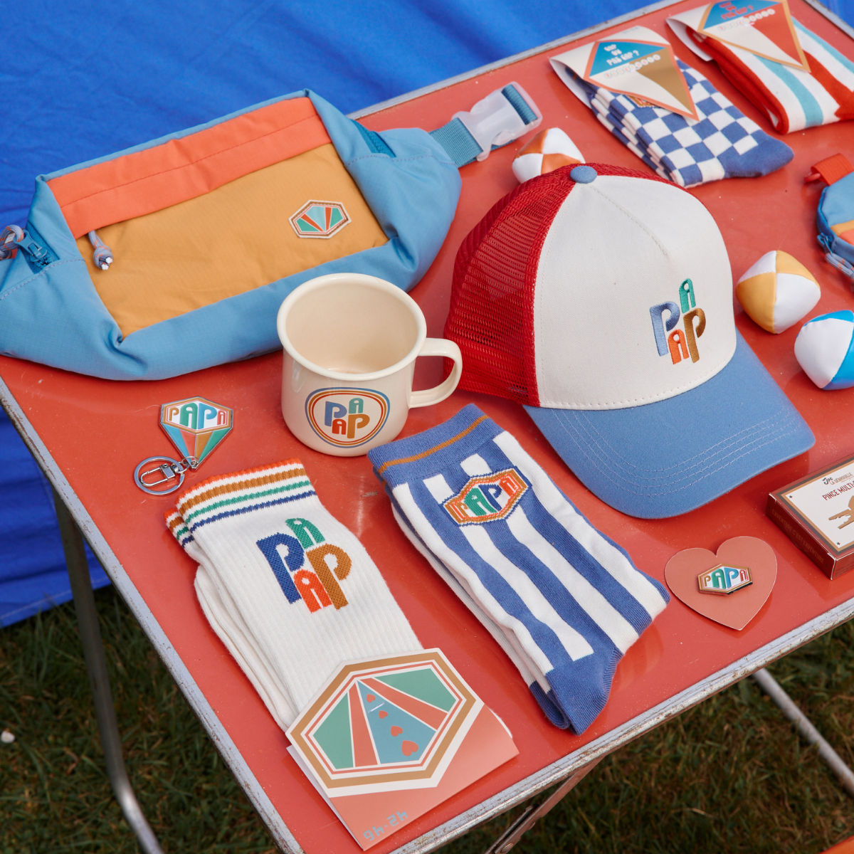 Chaussettes homme - papa multicolore