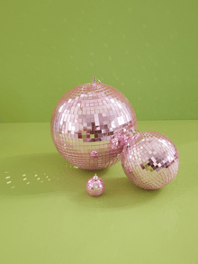 Boule à facettes Rose - ø 30 cm