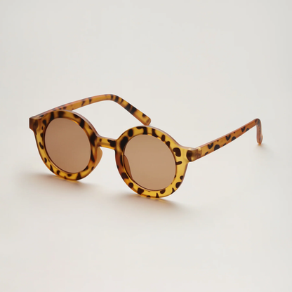 Lunettes adulte - Ronde Léopard