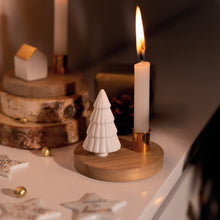 Bougeoir en bois - sapin de Noël
