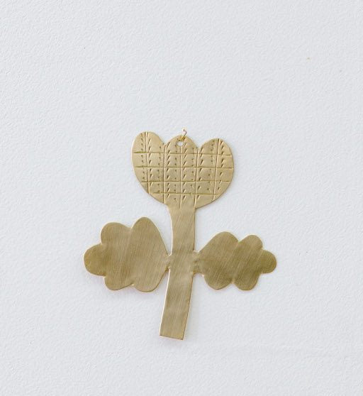 Décoration murale dorée - Pivoine GM