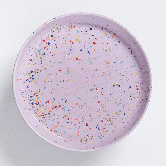 Présentoir à gâteaux tacheté - Lilas