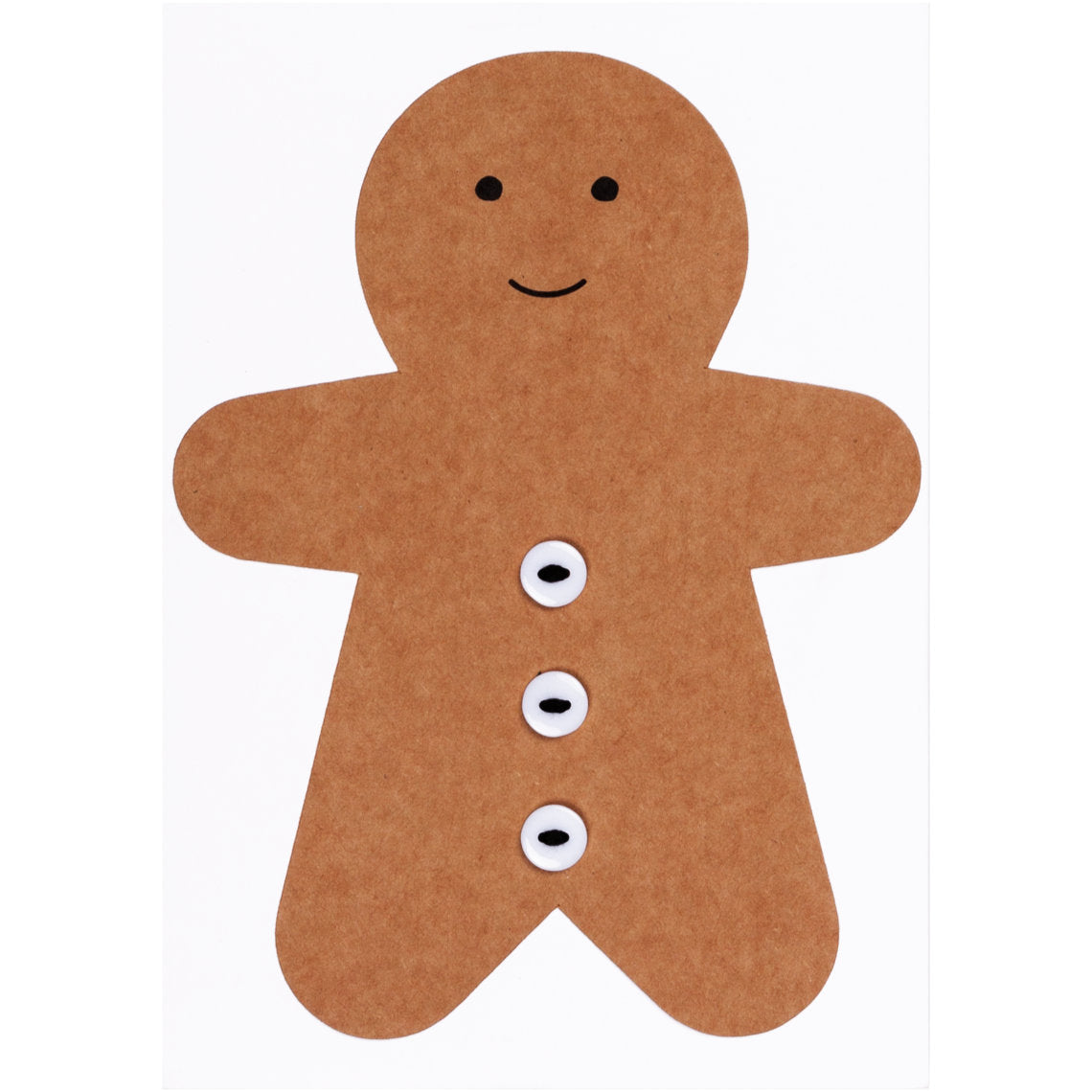 Carte de Noël - Bonhomme pain d'épice