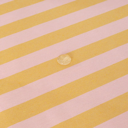 Nappe jacquard rayée imperméable rose & orange pêche - 160 x 200