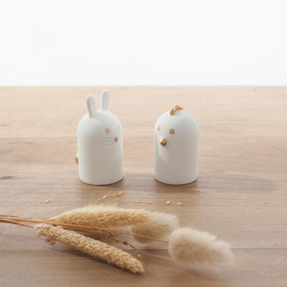 Duo poule et lapin