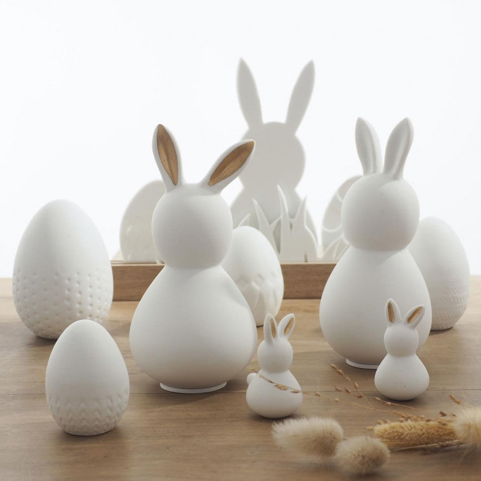 Duo de mini lapins - Blanc