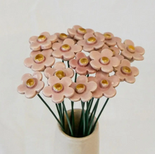 Fleur de fraisier en céramique - Rose