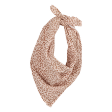 Lange/petit foulard gaze de coton - Léopard rose