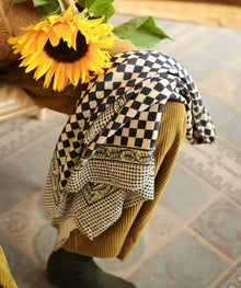 Foulard - Damier encre