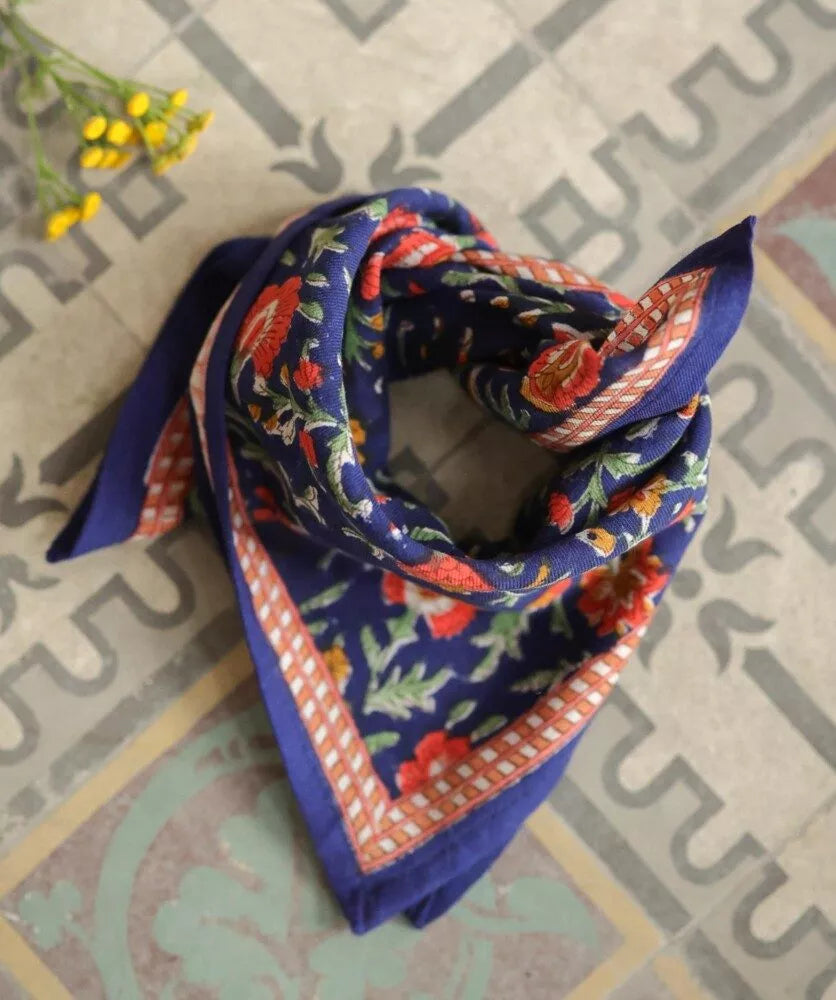 Petit foulard - Mina indigo