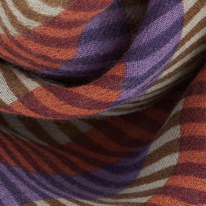 foulard en laine opale bordeaux Gabrielle