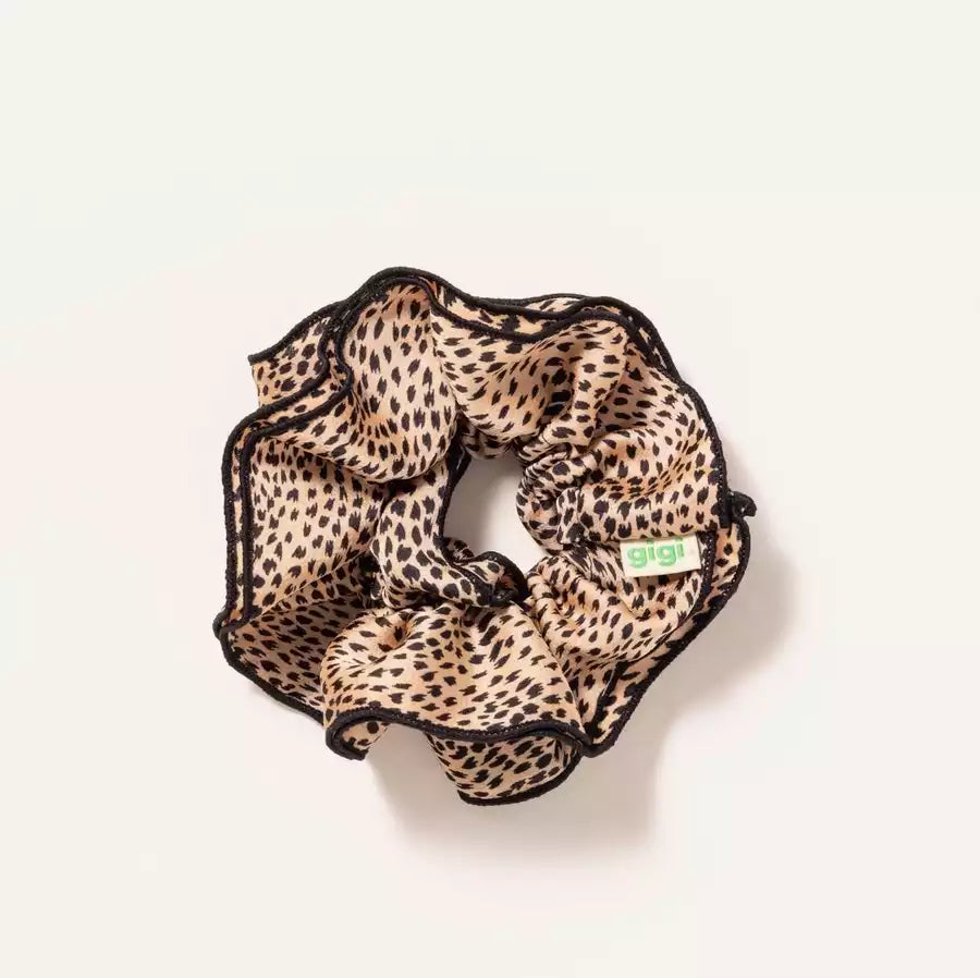Chouchou satin - Léopard