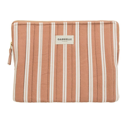 gabrielle-paris-pochette-ordinateur-rayures-noisette