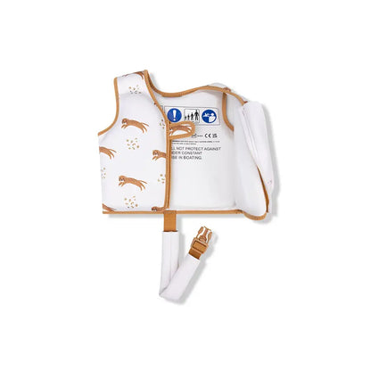 gilet de natation beige leo swim essentials