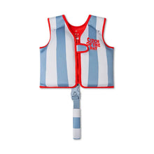 gilet de natation bleu et rouge swim essentials