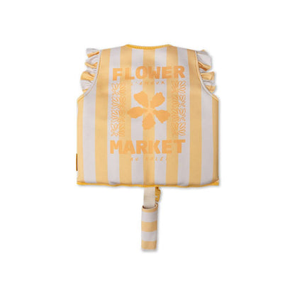 gilet de natation jaune flower market swin essentials 