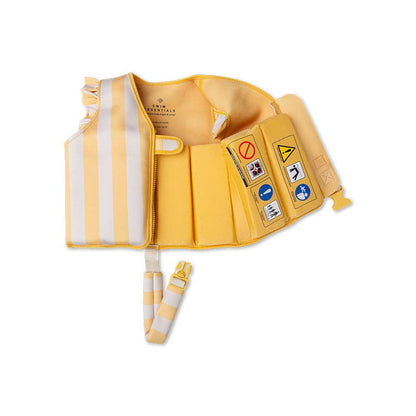 gilet de natation jaune flower market swin essentials 