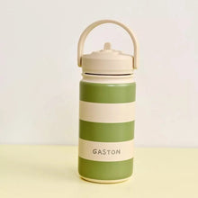 gourde enfant acier rayures pomme petit picotin