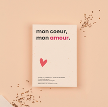 Sachet de graines - Mon coeur, mon amour