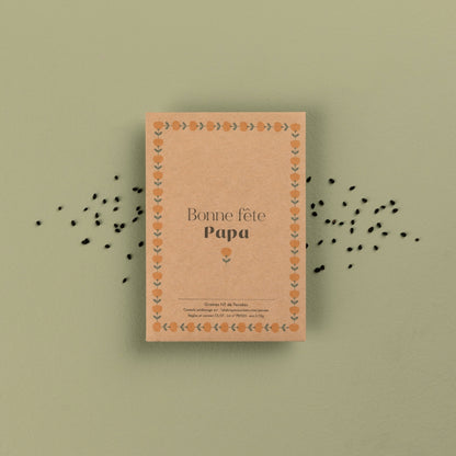 graines bonne fête papa marron