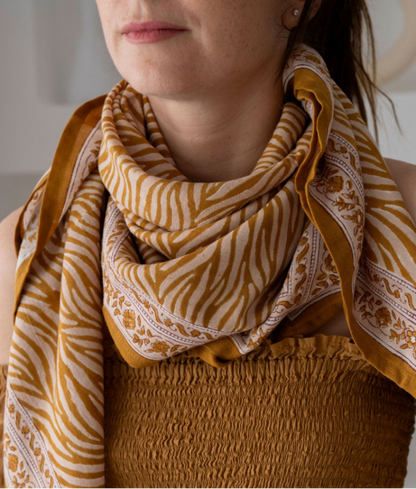 Foulard - Zebra Havane