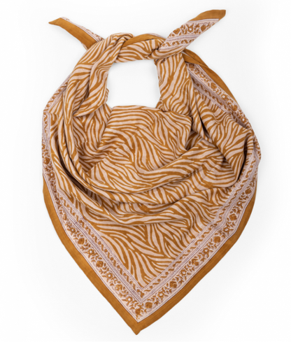 Foulard - Zebra Havane