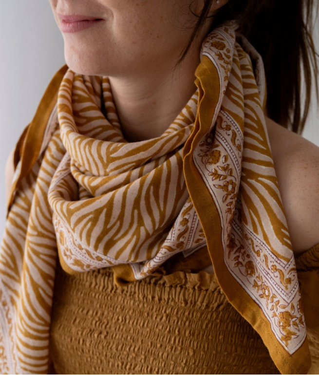 Foulard - Zebra Havane