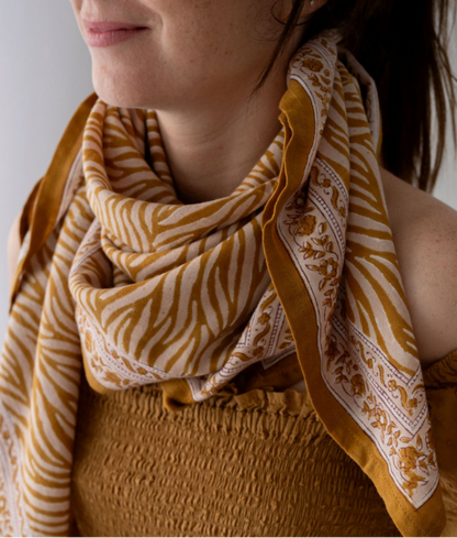 Foulard - Zebra Havane
