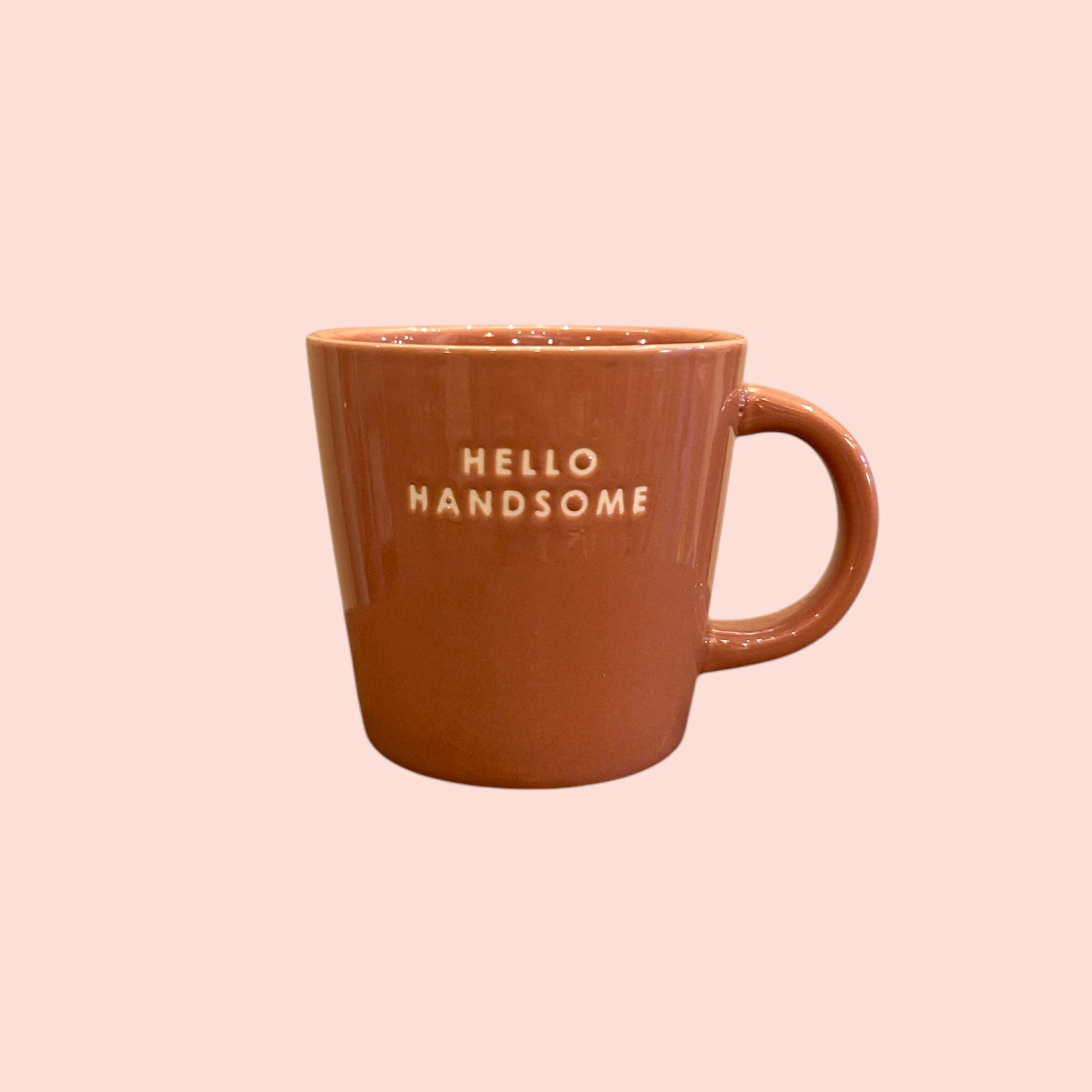 Tasse Marron et Blanche MM - Hello Handsome