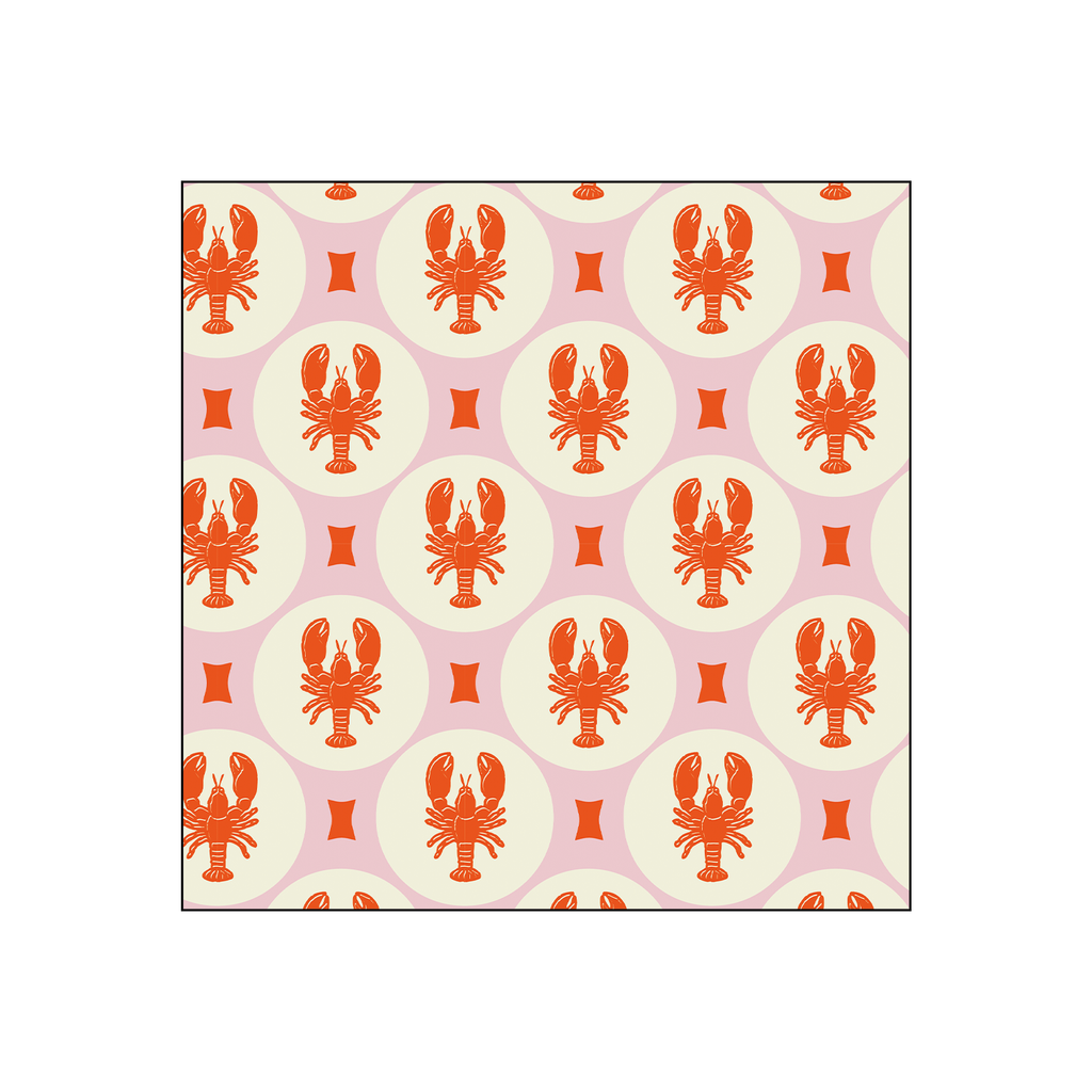 20 serviettes en papier - Homard