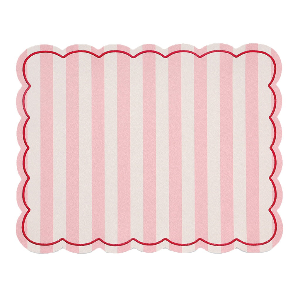 Set de table Roméo - Rayures rose
