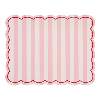Set de table Roméo - Rayures rose