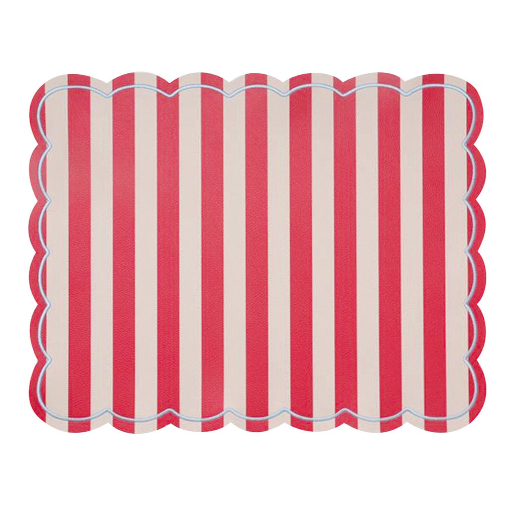 Set de table Roméo - Rayures rouge