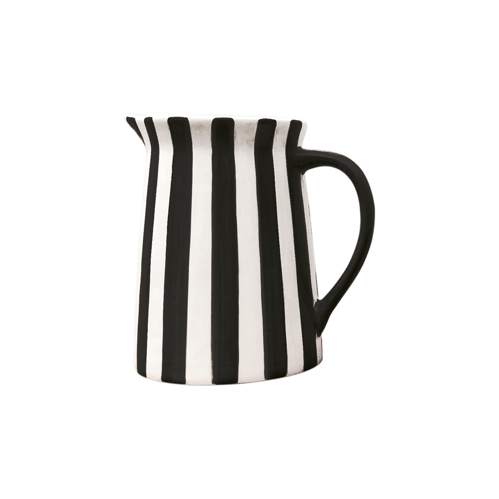 Pichet rayé noir et blanc-MM