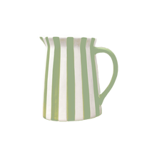 Pichet rayé matcha et blanc-MM