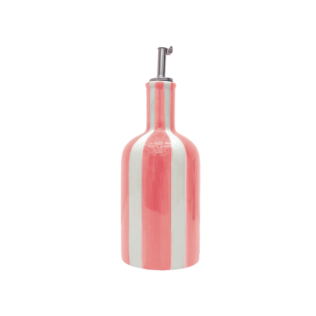 Huilier rayé - Rose et blanc