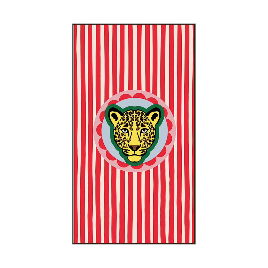 15 serviettes en papier - Rayures fauve