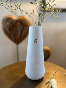Vase - feuille dorée - MM