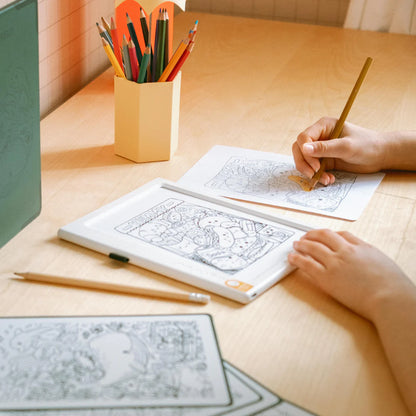 kidydrawpad tablette lumineuse meli melo
