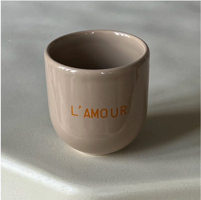 Mug beige - L'amour