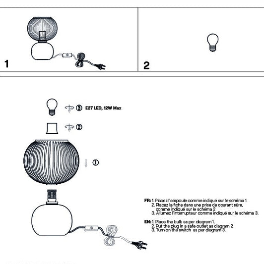 lampe adonis pm léopard 