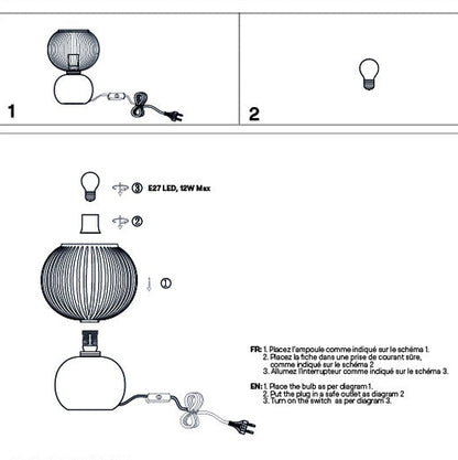 lampe adonis pm léopard 
