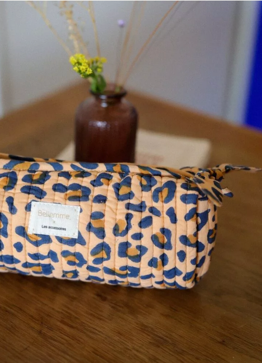 Trousse d'écolier - Léopard Camel