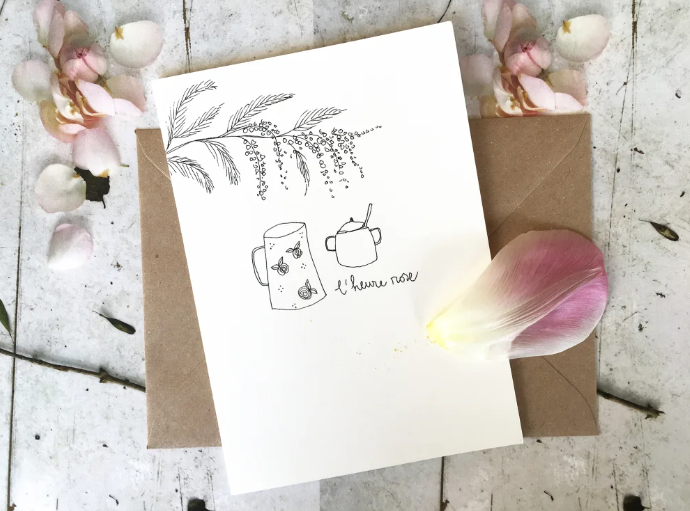 Carte - L'heure rose