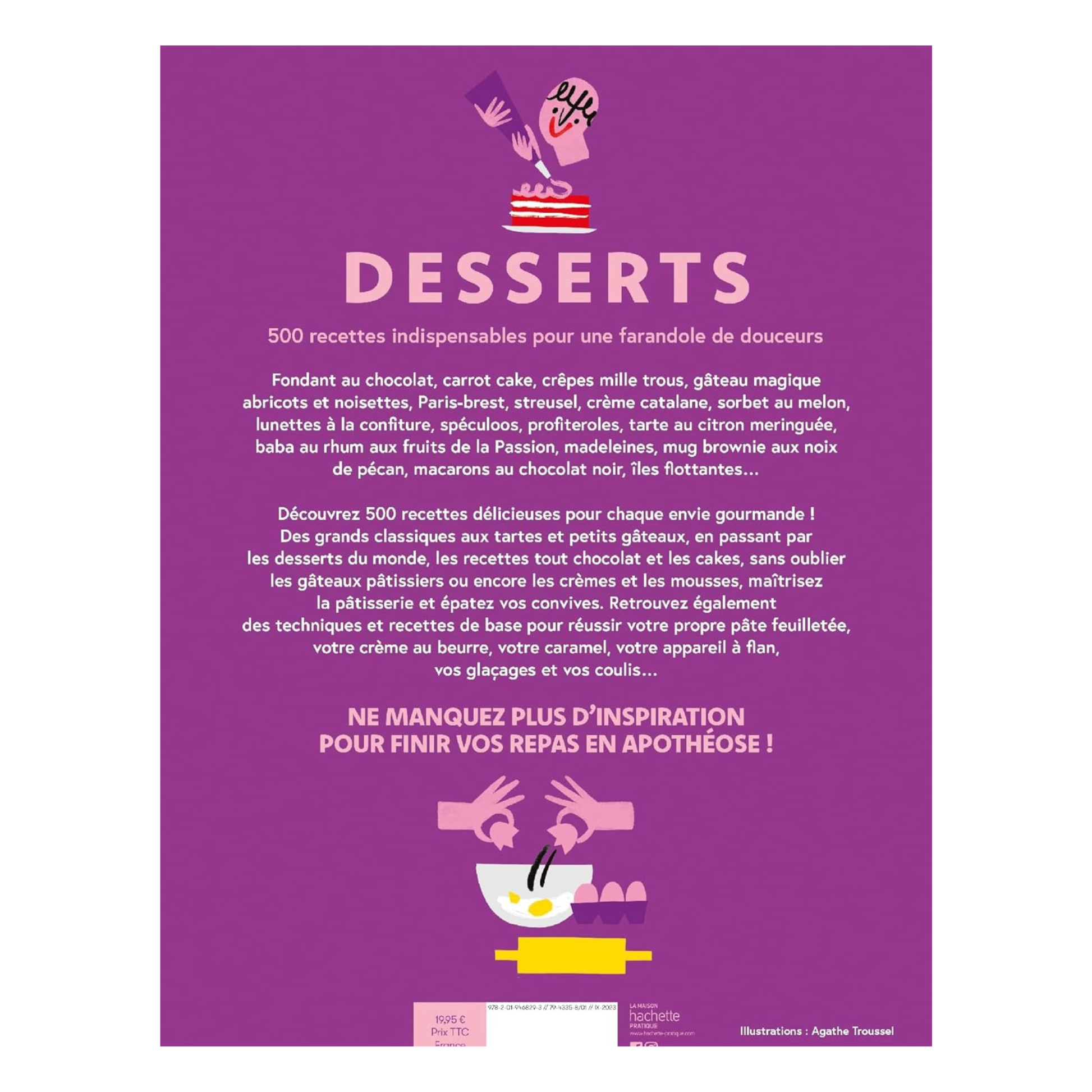livre de cuisine desserts hachette